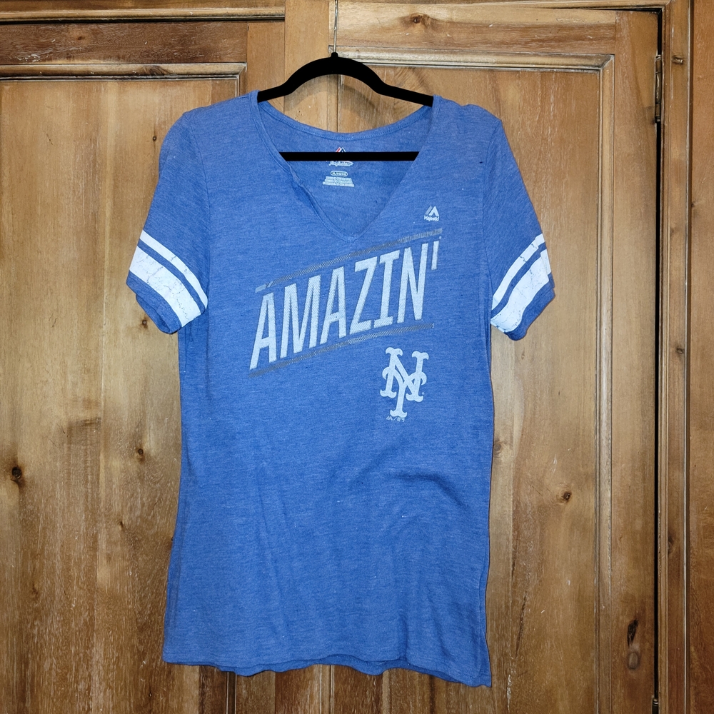 Majestic Blue V-Neck Tee Size XL